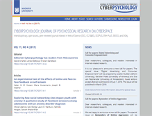 Tablet Screenshot of cyberpsychology.eu