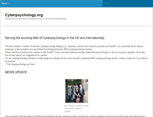 Tablet Screenshot of cyberpsychology.org